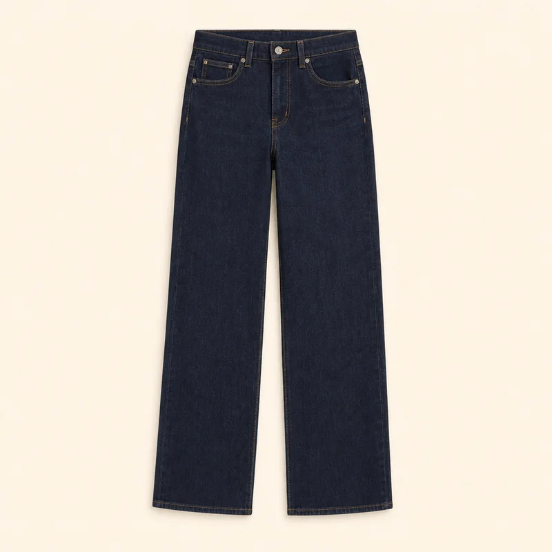 Dark jeans cutout